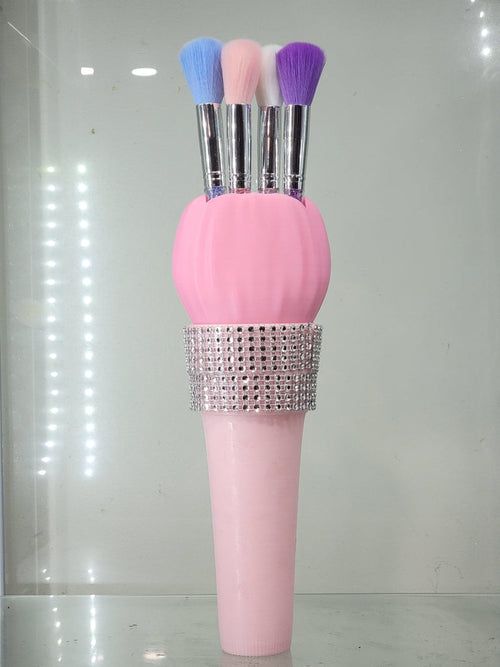GlamourGrip: Sparkling 3D Makeup Brush Holder - JDColFashion